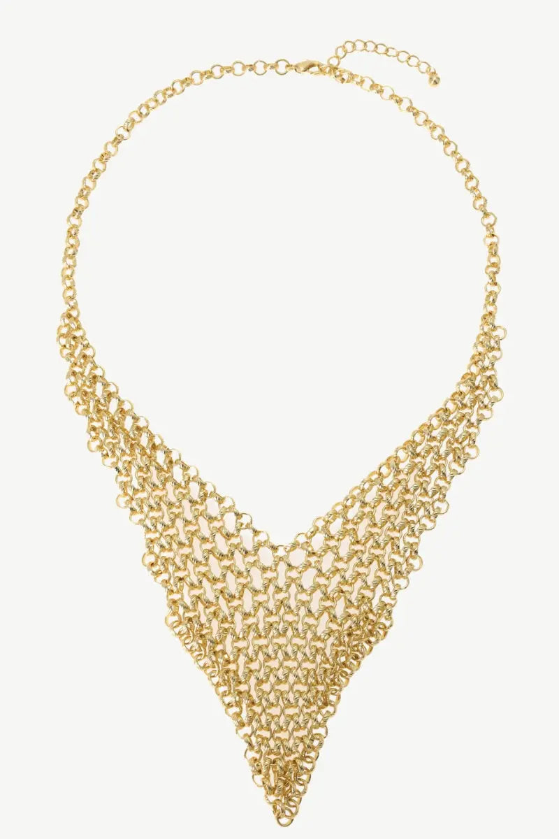 Gold Lily Jewelry Necklace 