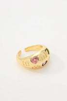 Shop Gold Plated Lush Open Ring Online