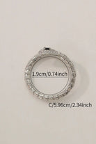 Mystique Open Ring: 18K Gold-Plated Brass Coiled Snake Design with Zirconia Stones