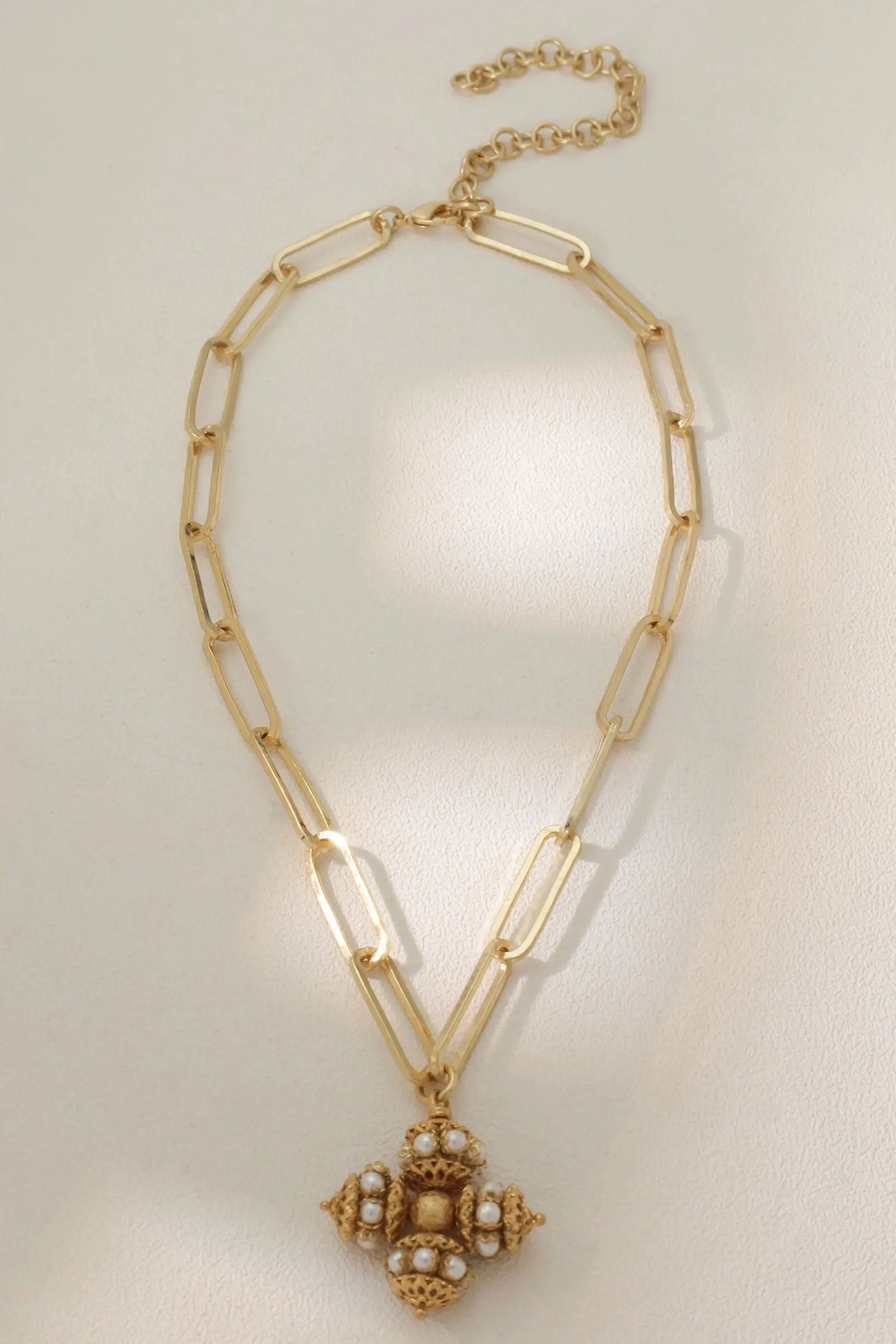 gold plated pendant necklace