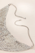 Orchid Sequins Triangle Veil Jewelry Set: