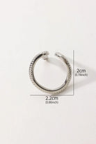 Phoenix Ring – 18K Gold Plated Snake Wrap Ring, Textured Serpent Design with Pave Zirconia All-Glows