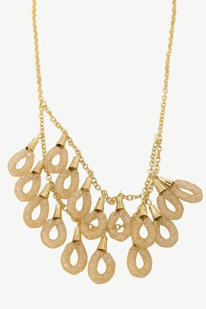 gold plated necklace set