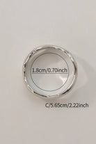 Silhouette Ring: 18K Gold-Plated Brass Irregular Wave Design All-Glows