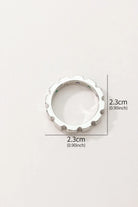Stardust Ring – 18K Gold-Plated Stackable Gear Ring with Multi-Colored Zirconia Stones