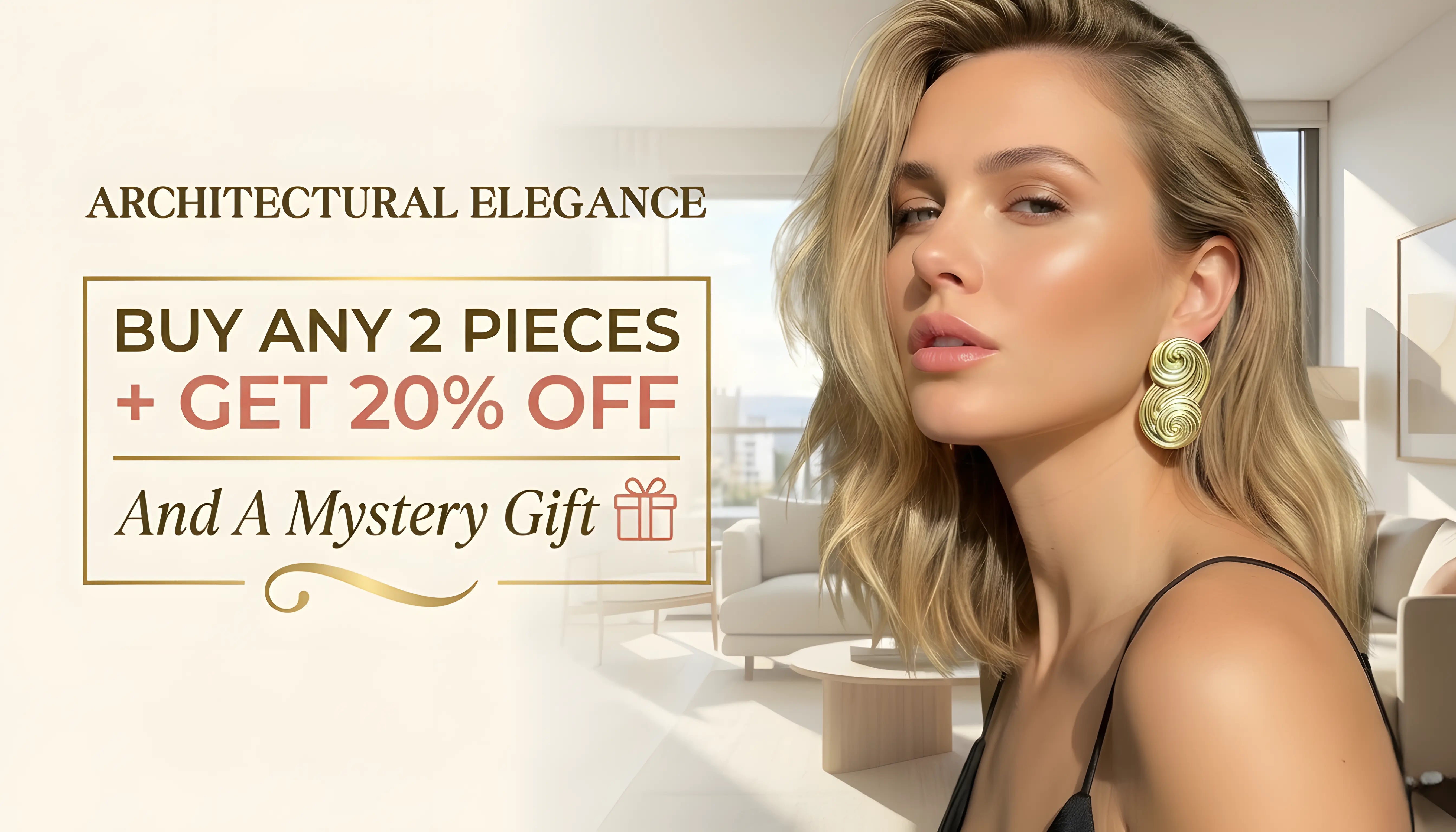 Special offer on textured gold-bold earrings for 2026: Buy two pairs and get 20% discount. Perfect for curated jewelry styling.