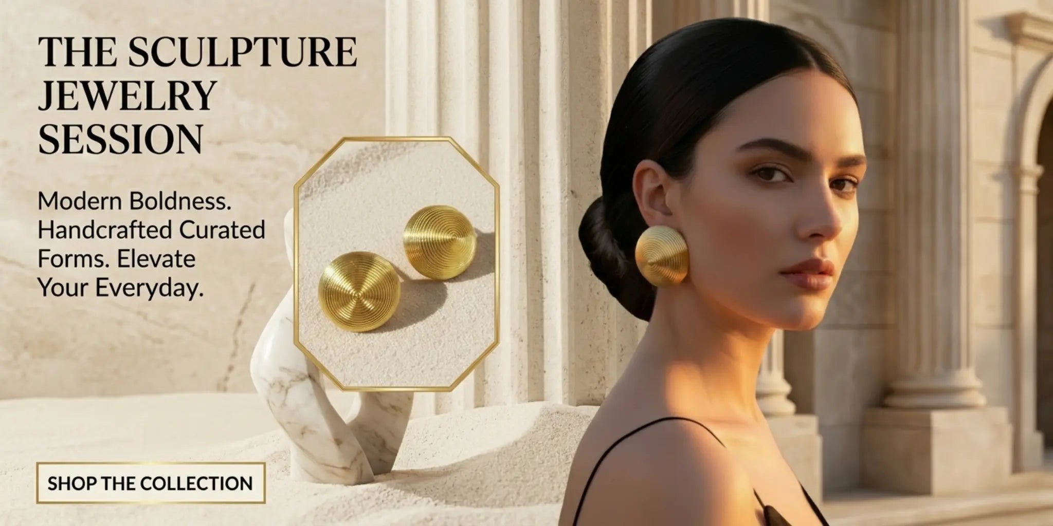 all-glows-retro-80s-ribbed-dome-gold-chunky-stud-earrings-18k-gold-plated-brass